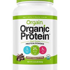 Orgain Organic Plant Based Protein Powder, Creamy Chocolate Fudge